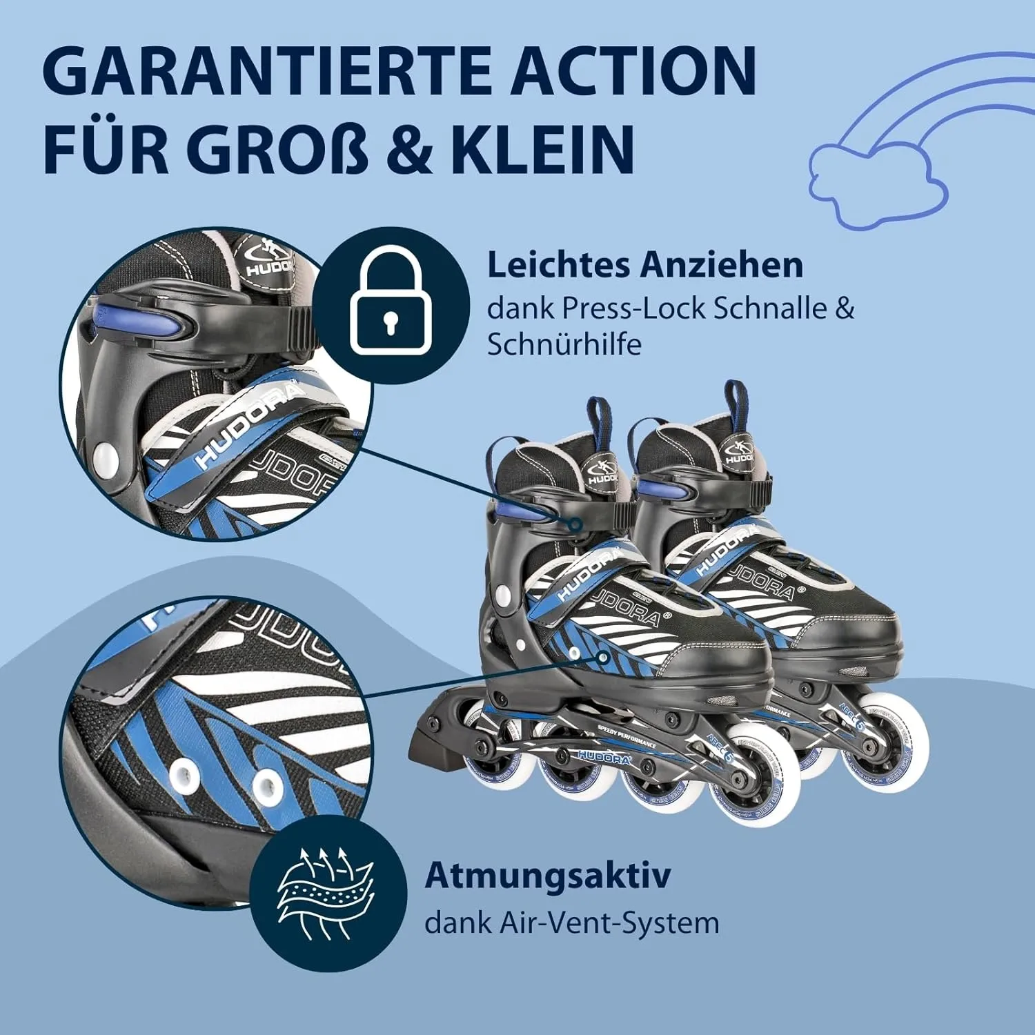 HUDORA Mia Leon Kids Adjustable Inline Skate – Bild 5 von 8